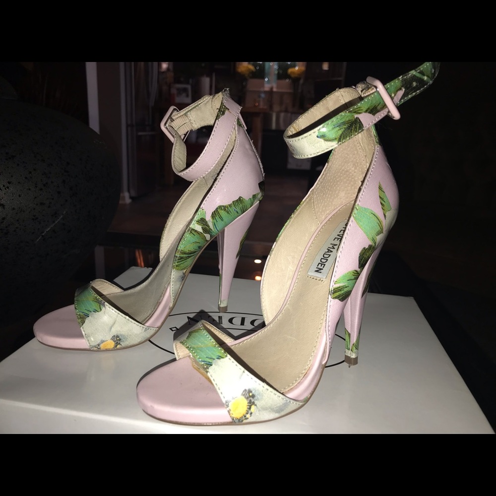 Steve Madden floral heeled sandal